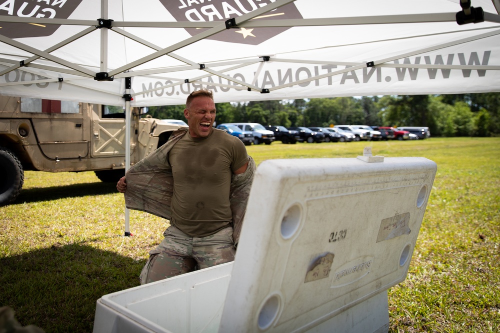 Region III National Guard Best Warrior Competition confidence course finish