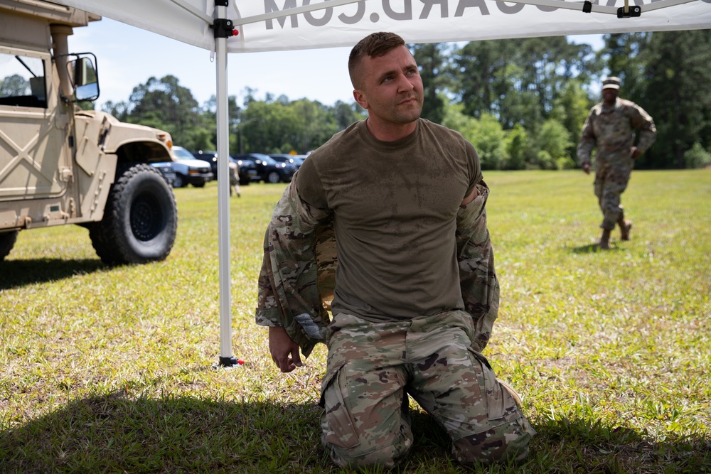 Region III National Guard Best Warrior Competition confidence course finish