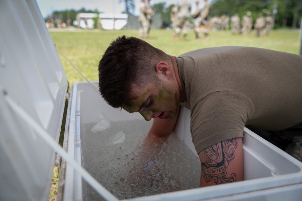 Region III National Guard Best Warrior Competition confidence course finish