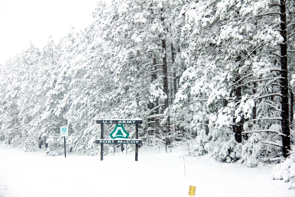 April Snow at Fort McCoy