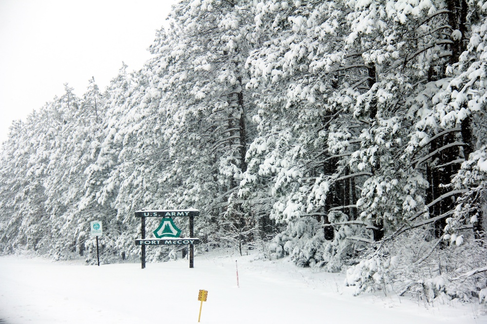 April Snow at Fort McCoy