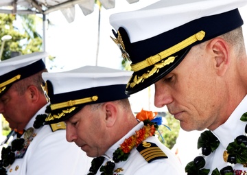 Coast Guard Cutter Stratton holds chain of command ceremony at Base Honolulu