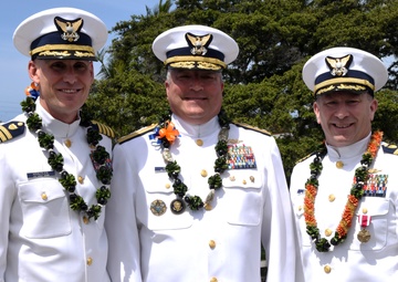 Coast Guard Cutter Stratton holds chain of command ceremony at Base Honolulu