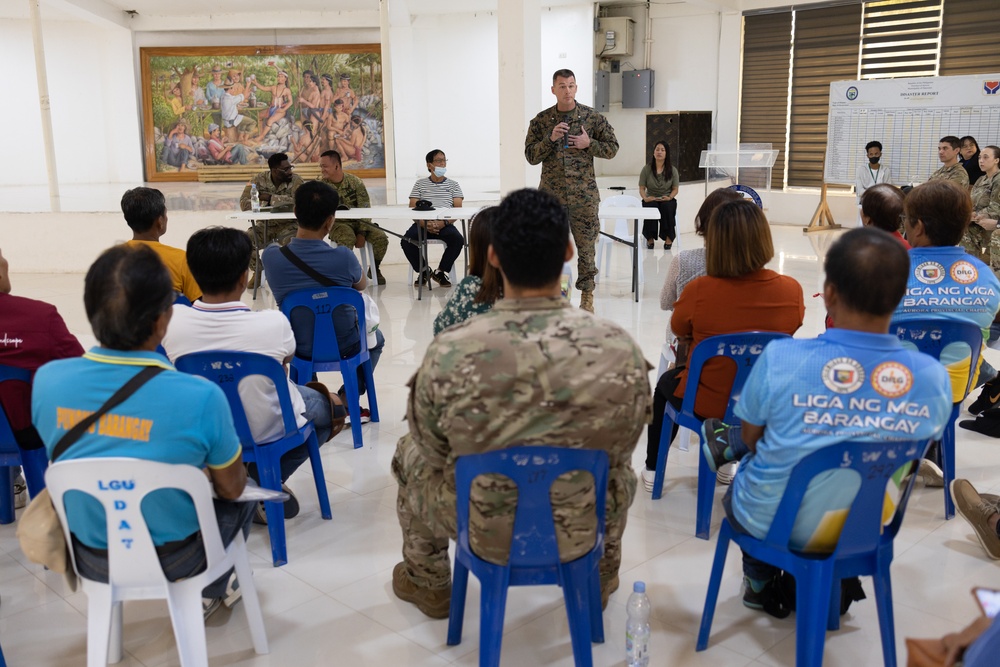 Balikatan 23 | Civil affairs leaders speak at Dipaculao town hall in Aurora, Philippines