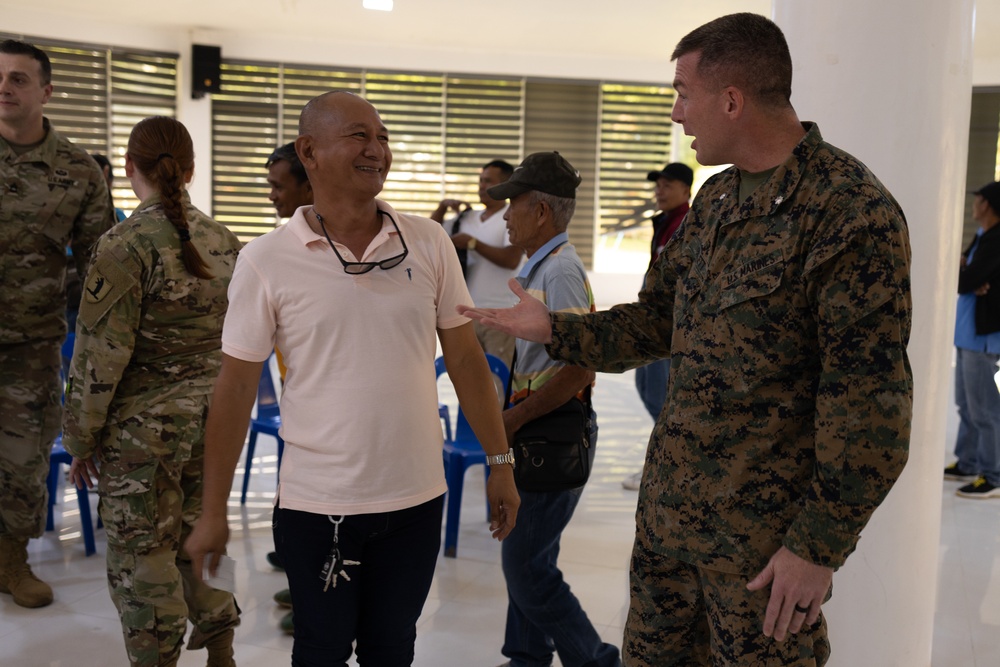 Balikatan 23 | Civil affairs leaders speak at Dipaculao town hall in Aurora, Philippines
