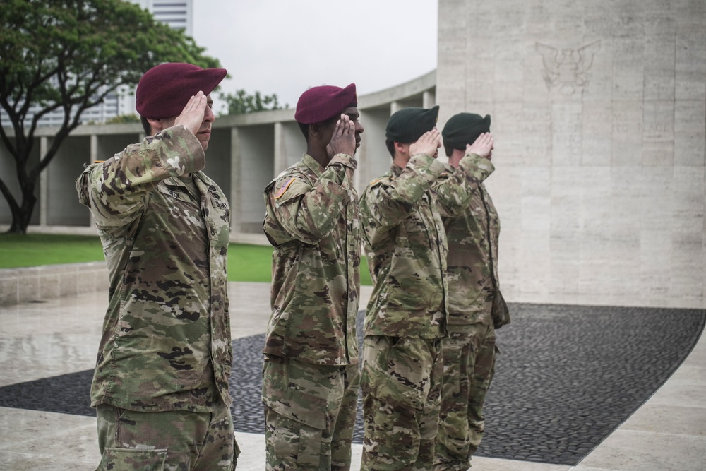 US Special Forces visit Manila American Cemetery