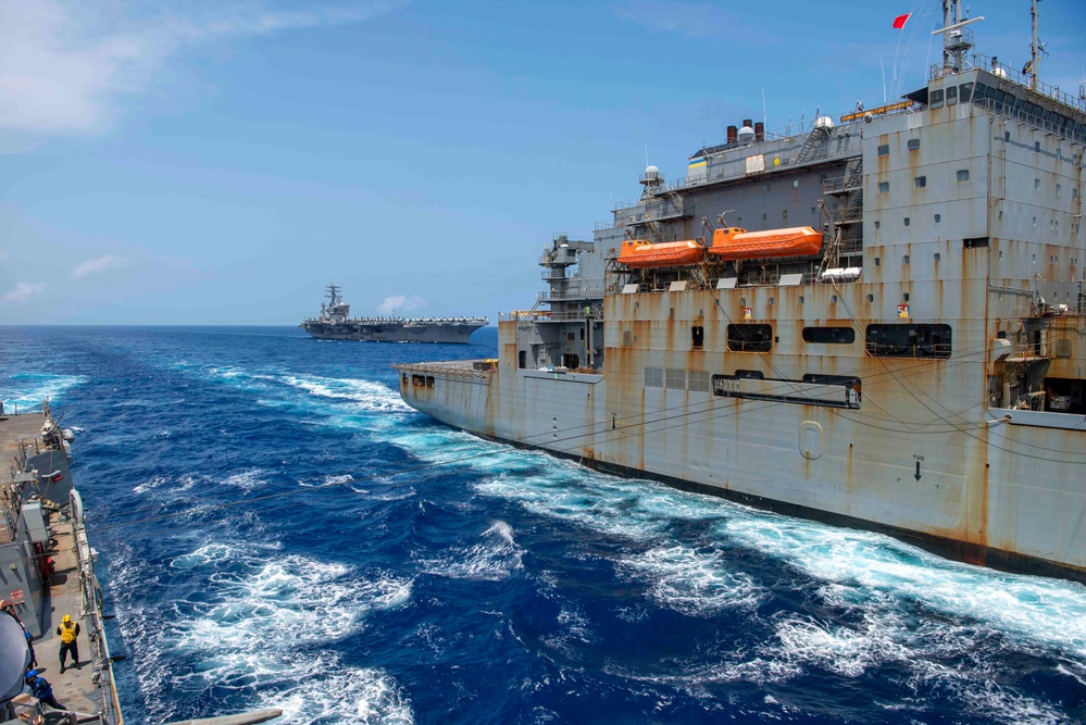 Wayne. E. Meyer Conducts Underway Replenishment