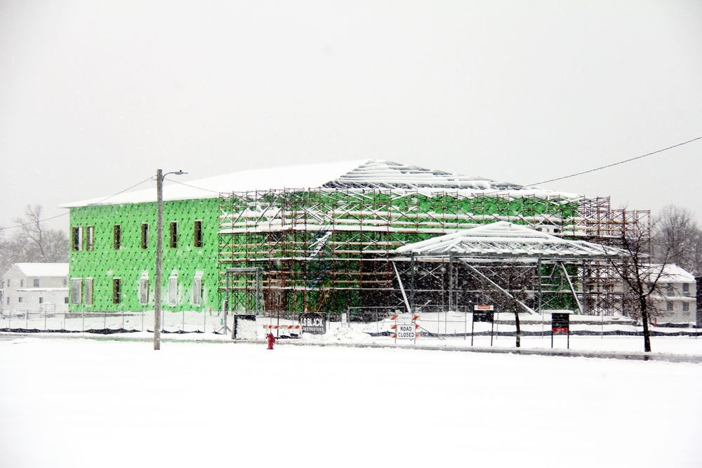 April 2023 construction operations of $11.96 million transient training brigade headquarters at Fort McCoy