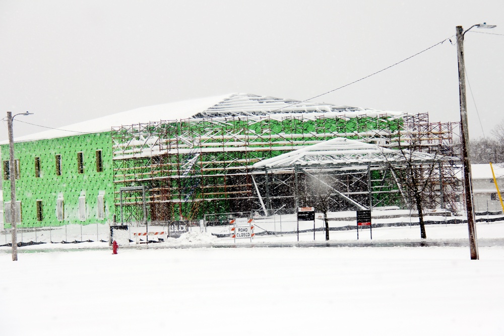 April 2023 construction operations of $11.96 million transient training brigade headquarters at Fort McCoy