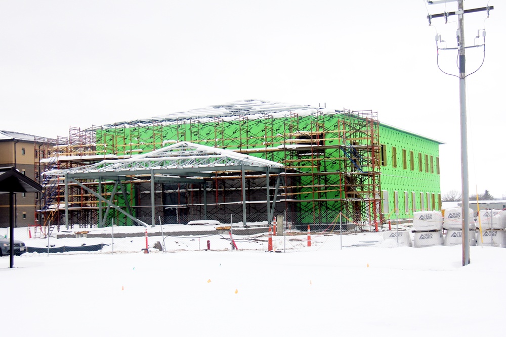 April 2023 construction operations of $11.96 million transient training brigade headquarters at Fort McCoy