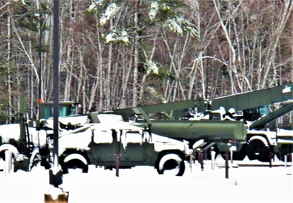 April snow at Fort McCoy's Equipment Park