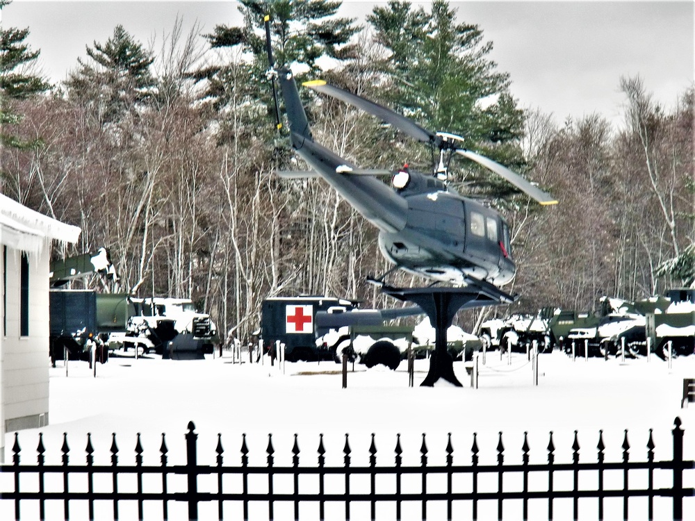 April snow at Fort McCoy's Equipment Park