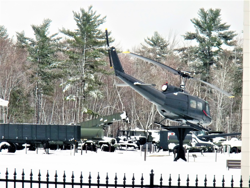 April snow at Fort McCoy's Equipment Park