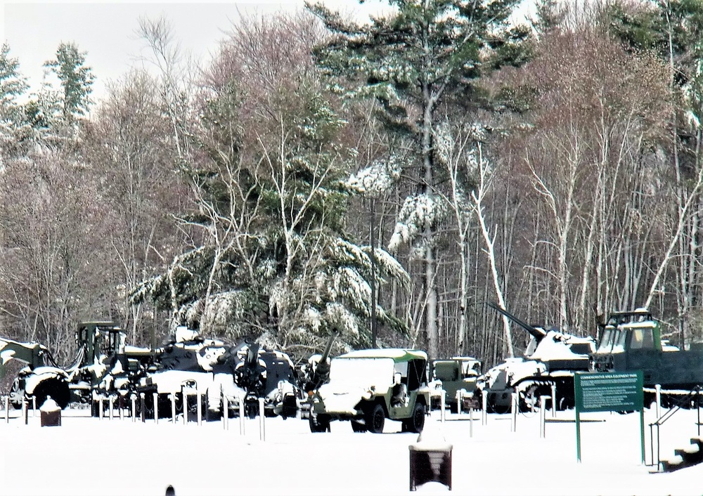 April snow at Fort McCoy's Equipment Park