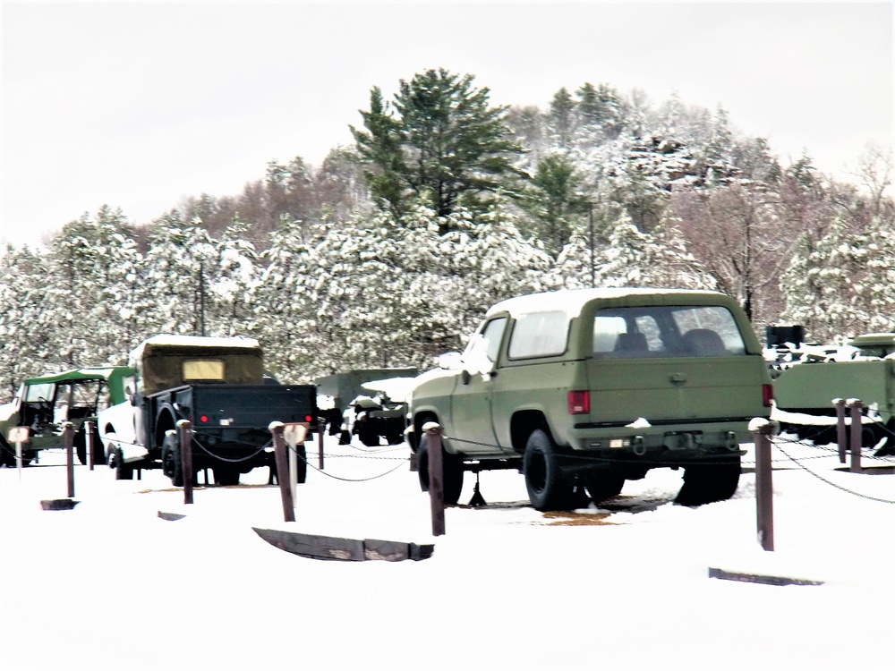 April snow at Fort McCoy's Equipment Park