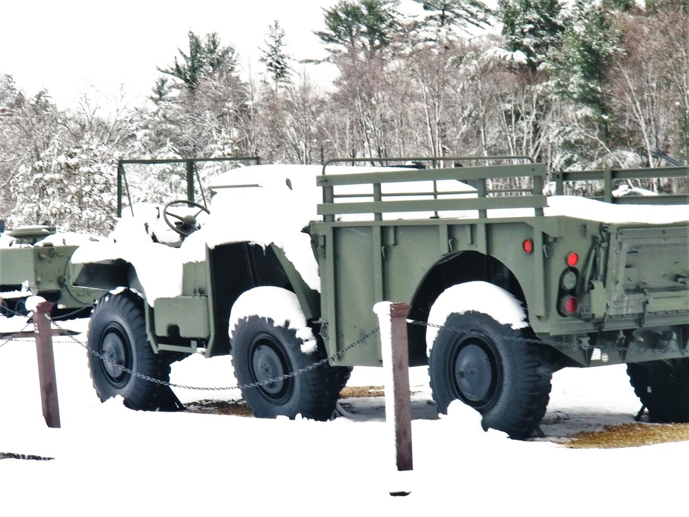 April snow at Fort McCoy's Equipment Park