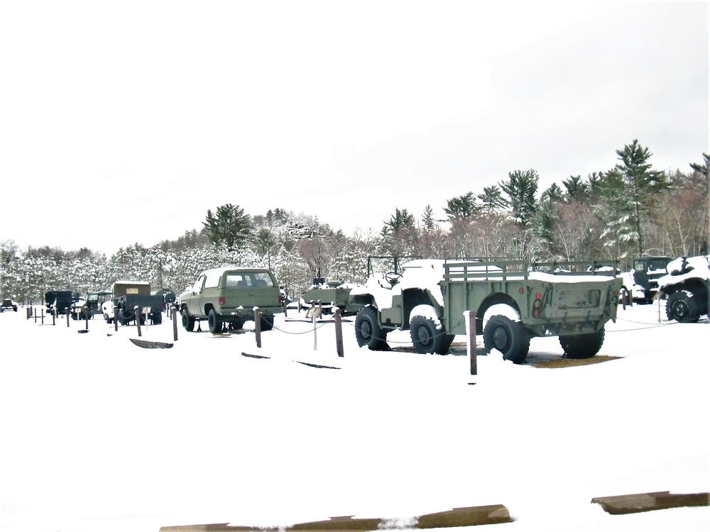 April snow at Fort McCoy's Equipment Park