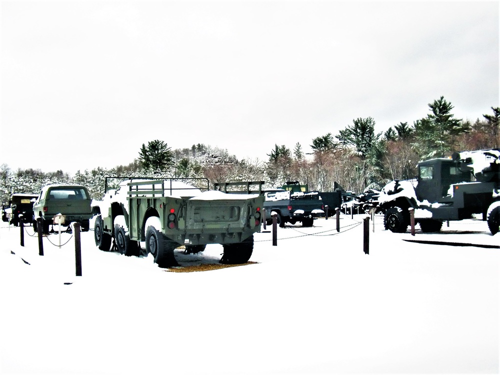 April snow at Fort McCoy's Equipment Park