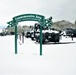 April snow at Fort McCoy's Equipment Park