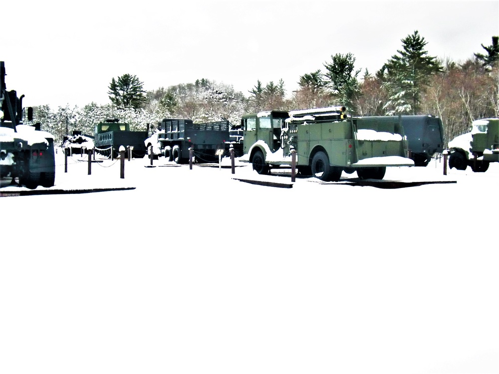 April snow at Fort McCoy's Equipment Park