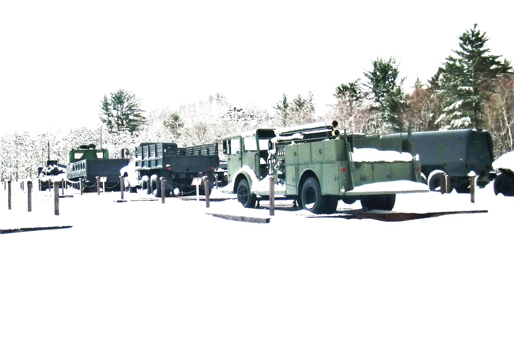 April snow at Fort McCoy's Equipment Park