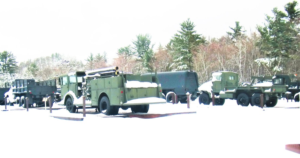 April snow at Fort McCoy's Equipment Park