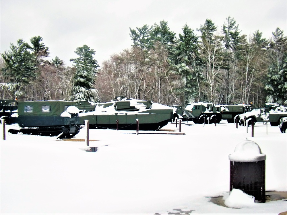 April snow at Fort McCoy's Equipment Park