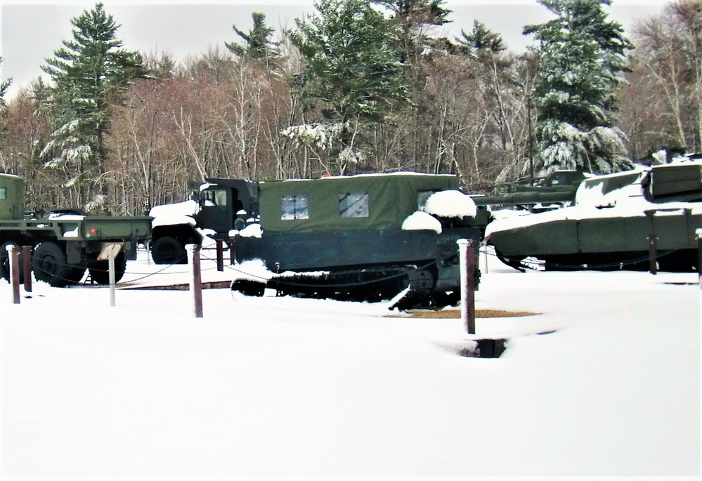 April snow at Fort McCoy's Equipment Park