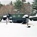 April snow at Fort McCoy's Equipment Park