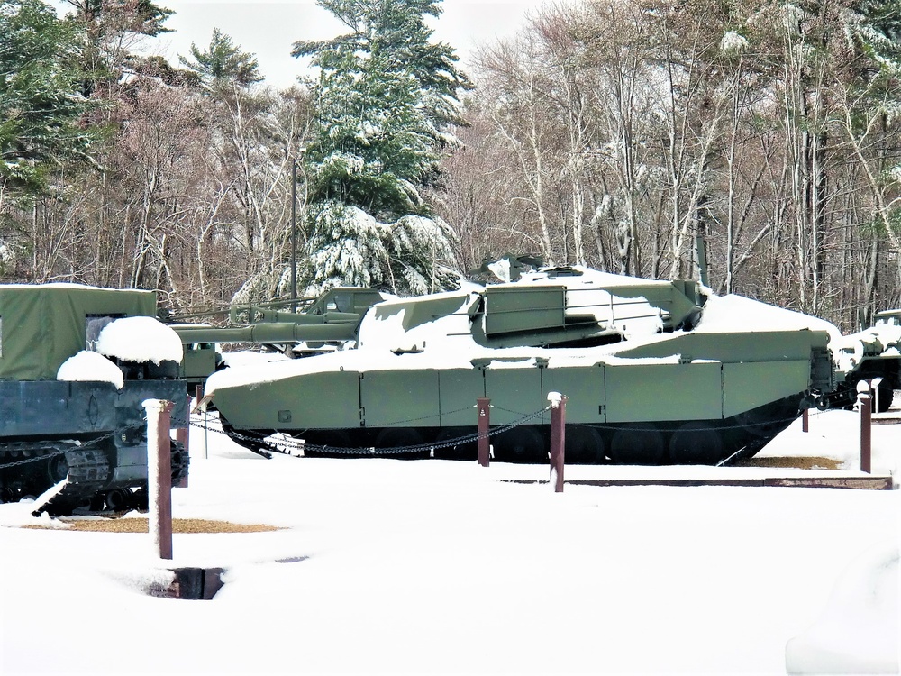 April snow at Fort McCoy's Equipment Park