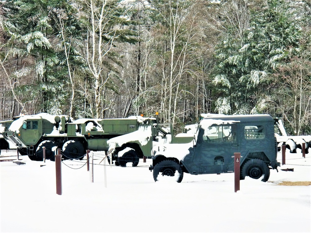 April snow at Fort McCoy's Equipment Park