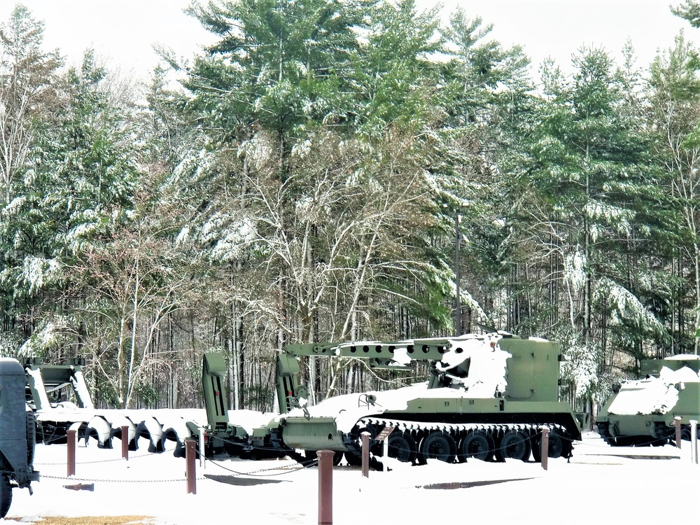 April snow at Fort McCoy's Equipment Park