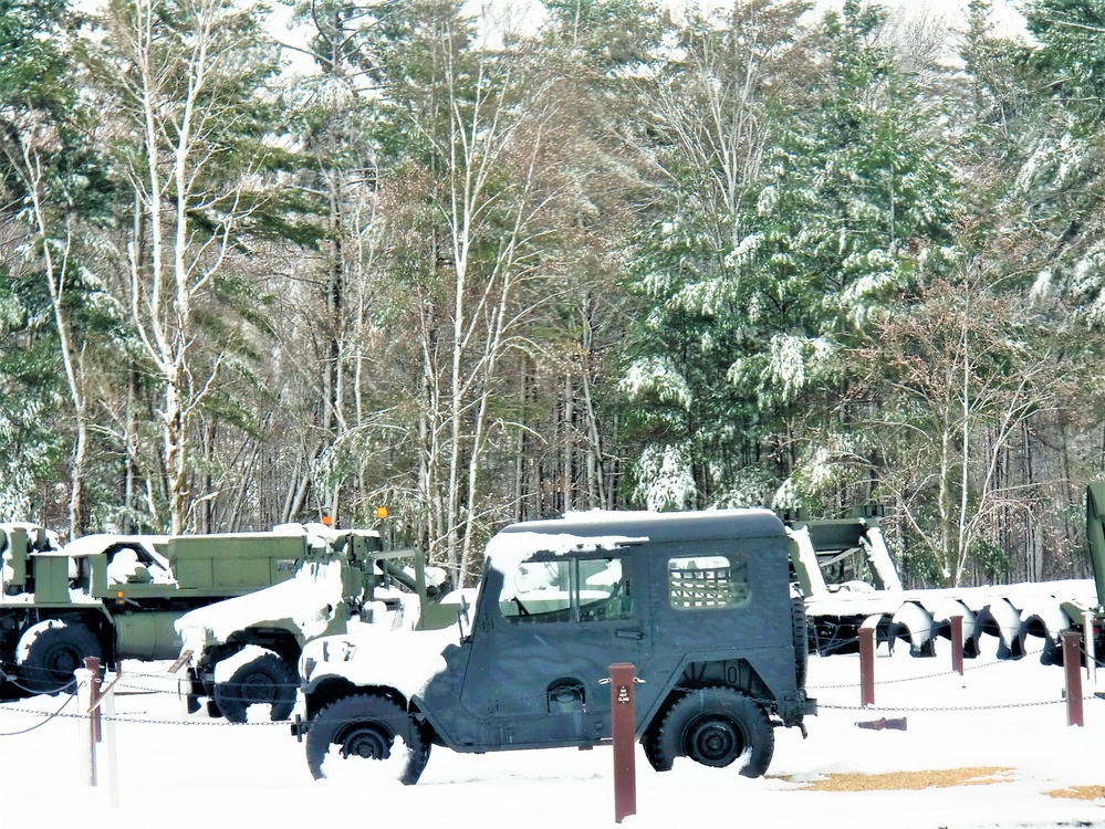 April snow at Fort McCoy's Equipment Park