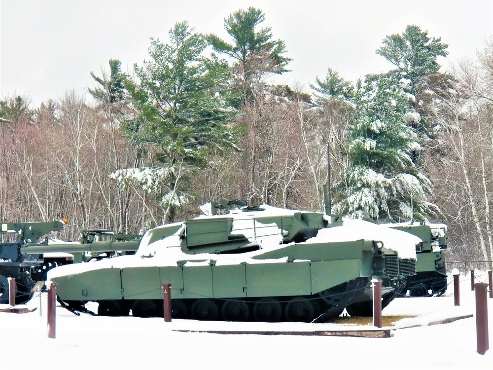 April snow at Fort McCoy's Equipment Park