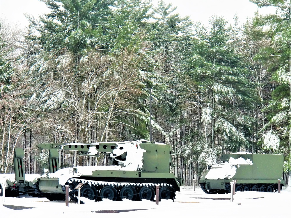 April snow at Fort McCoy's Equipment Park