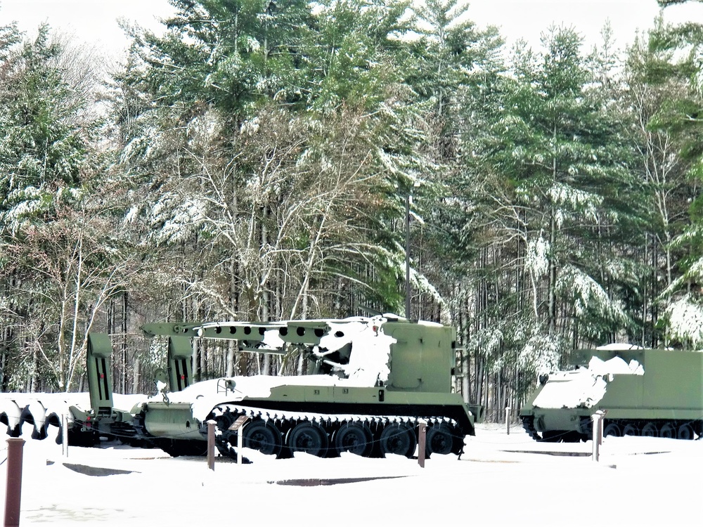 April snow at Fort McCoy's Equipment Park