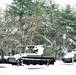 April snow at Fort McCoy's Equipment Park