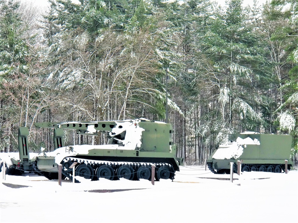 April snow at Fort McCoy's Equipment Park