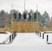 April snow at Fort McCoy's Veterans Memorial Plaza