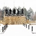 April snow at Fort McCoy's Veterans Memorial Plaza