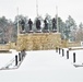 April snow at Fort McCoy's Veterans Memorial Plaza