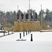 April snow at Fort McCoy's Veterans Memorial Plaza