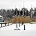 April snow at Fort McCoy's Veterans Memorial Plaza