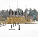 April snow at Fort McCoy's Veterans Memorial Plaza