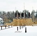 April snow at Fort McCoy's Veterans Memorial Plaza