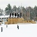 April snow at Fort McCoy's Veterans Memorial Plaza