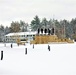 April snow at Fort McCoy's Veterans Memorial Plaza