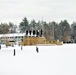 April snow at Fort McCoy's Veterans Memorial Plaza