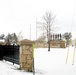 April snow at Fort McCoy's Veterans Memorial Plaza