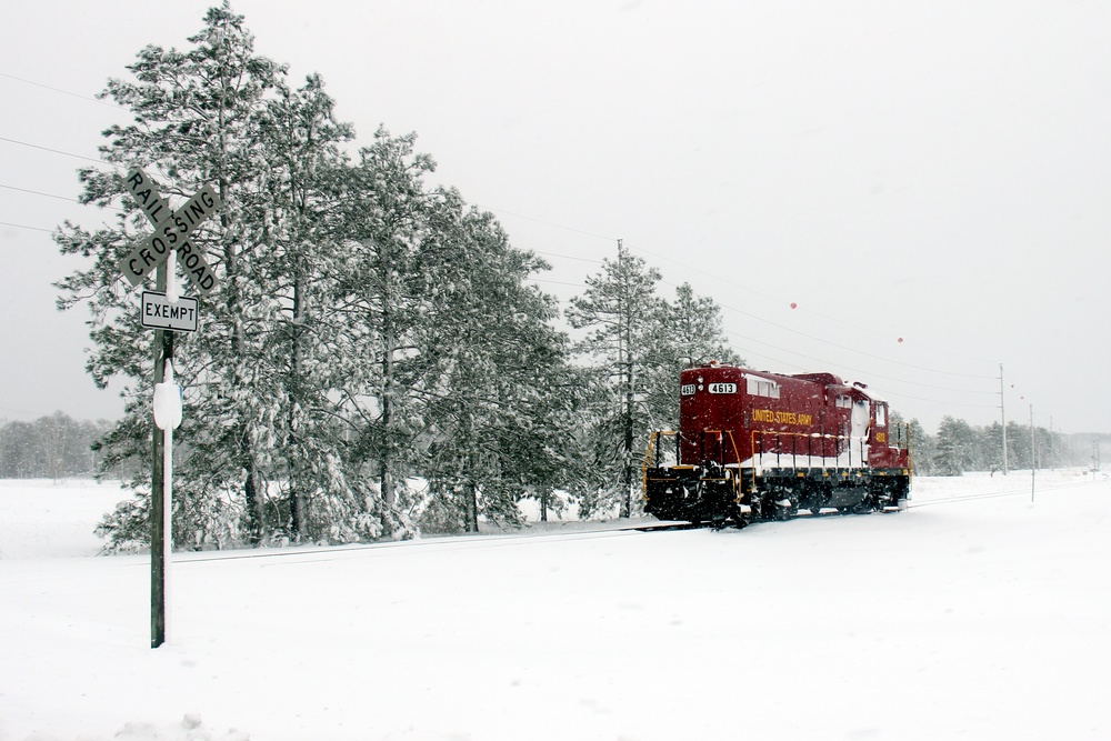 Army locomotive at Fort McCoy